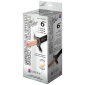 Пояс-трусики с насадкой Glamour Silver - 15,5 см. - LOVETOY (А-Полимер) - купить с доставкой в Батайске