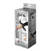 Пояс-трусики с насадкой Glamour - 17 см. - LOVETOY (А-Полимер) - купить с доставкой в Батайске