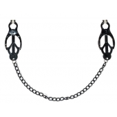 Зажимы на соски Darkside с цепочкой - Lola Games - купить с доставкой в Батайске