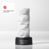 Белый 3D мастурбатор POLYGON - Tenga - в Батайске купить с доставкой