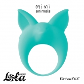 Зеленое эрекционное кольцо Kitten Kyle - Lola Games - в Батайске купить с доставкой