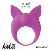 Фиолетовое эрекционное кольцо Kitten Kyle - Lola Games - в Батайске купить с доставкой