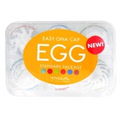Набор из 6 мастурбаторов Tenga EGG Easy Beat с различным рельефом - Tenga - в Батайске купить с доставкой
