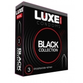 Черные презервативы LUXE Royal Black Collection - 3 шт. - Luxe - купить с доставкой в Батайске