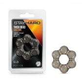 Дымчатое эрекционное кольцо Stay Hard Thick Bead Cock Ring - Blush Novelties - в Батайске купить с доставкой