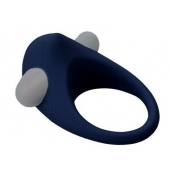 Гладкое синее эрекционное виброкольцо STIMU RING - Dream Toys - в Батайске купить с доставкой