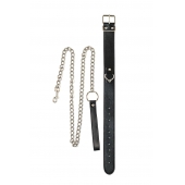 Черный ошейник с поводком Wild - Lola Games - купить с доставкой в Батайске