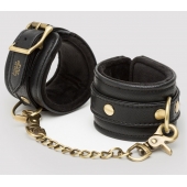 Черные наручники Bound to You Faux Leather Wrist Cuffs - Fifty Shades of Grey - купить с доставкой в Батайске