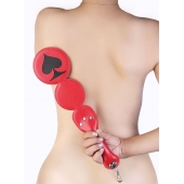 Шлёпалка  Пики  с анальным плагом - LOVETOY (А-Полимер) - купить с доставкой в Батайске