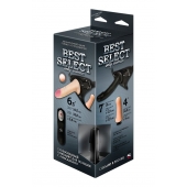 Черный женский пояс BEST SELECT с 3 насадками и вибрацией - LOVETOY (А-Полимер) - купить с доставкой в Батайске