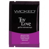 Лубрикант на водной основе для использования с игрушками WICKED Toy Love - 3 мл. - Wicked - купить с доставкой в Батайске