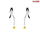 Оригинальные зажимы на соски с желтыми шариками - Notabu - купить с доставкой в Батайске