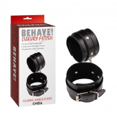 Черные оковы Classic Ankle Cuffs - Chisa - купить с доставкой в Батайске
