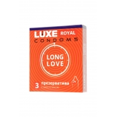 Презервативы с продлевающим эффектом LUXE Royal Long Love - 3 шт. - Luxe - купить с доставкой в Батайске