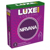Презервативы с увеличенным количеством смазки LUXE Royal Nirvana - 3 шт. - Luxe - купить с доставкой в Батайске