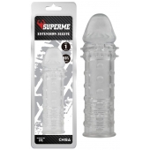 Прозрачная реалистичная насадка на пенис Extra Texture Sleeve - 16,2 см. - Chisa - в Батайске купить с доставкой