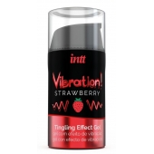 Жидкий интимный гель с эффектом вибрации Vibration! Strawberry - 15 мл. - INTT - купить с доставкой в Батайске