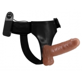 Страпон на трусиках с вибрацией Ultra Passionate Harness - 16 см. - Baile - купить с доставкой в Батайске