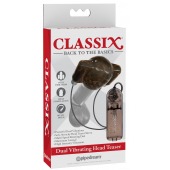 Дымчатый вибростимулятор головки пениса Dual Vibrating Head Teaser - Pipedream - в Батайске купить с доставкой