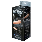 Телесный пустотелый харнесс MEN Style - 17,5 см. - LOVETOY (А-Полимер) - купить с доставкой в Батайске