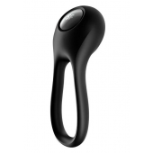 Черное эрекционное виброкольцо Majestic Duo - Satisfyer - в Батайске купить с доставкой