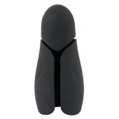 Черный силиконовый вибромастурбатор с нагревом Masturbator with 2 Functions - Orion - в Батайске купить с доставкой