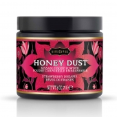 Пудра для тела Honey Dust Body Powder с ароматом клубники - 170 гр. - Kama Sutra - купить с доставкой в Батайске