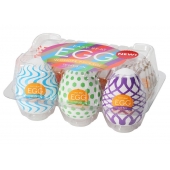 Набор из 6 мастурбаторов Tenga EGG IV с различным рельефом - Tenga - в Батайске купить с доставкой