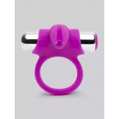 Лиловое виброкольцо с пультом ДУ Remote Control Cock Ring - Happy Rabbit - в Батайске купить с доставкой