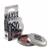 Экстремально тонкие презервативы в железном кейсе MAXUS Extreme Thin - 3 шт. - Maxus - купить с доставкой в Батайске