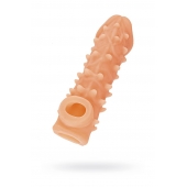 Телесная закрытая насадка с пупырышками Cock Sleeve Size M - 15,6 см. - KOKOS - в Батайске купить с доставкой