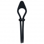 Черное эрекционное лассо с вибропулей Black Tie Affair - Zero Tolerance - в Батайске купить с доставкой