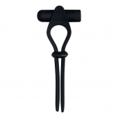 Черное эрекционное лассо с вибропулей Black Tie Affair - Zero Tolerance - в Батайске купить с доставкой