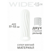 Белый фаллоудлинитель Homme Wide - 13 см. - Lola Games - в Батайске купить с доставкой