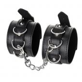 Черные оковы Anonymo из искусственной кожи - ToyFa - купить с доставкой в Батайске