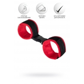 Красно-черные велюровые оковы Anonymo - ToyFa - купить с доставкой в Батайске