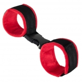 Красно-черные велюровые оковы Anonymo - ToyFa - купить с доставкой в Батайске