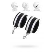 Серебристо-черные наручники Anonymo - ToyFa - купить с доставкой в Батайске