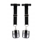 Черно-серебристые фиксаторы для рук на дверь Anonymo - ToyFa - купить с доставкой в Батайске