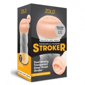 Мастурбатор-ротик ZOLO DEEP THROAT - Zolo - в Батайске купить с доставкой