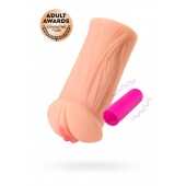 Реалистичный мастурбатор-вагина телесного цвета Elegance.001 с вибрацией - KOKOS - в Батайске купить с доставкой