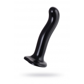 Черный стимулятор для пар P G-Spot Dildo Size L - 19 см. - Strap-on-me - в Батайске купить с доставкой