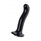 Черный стимулятор для пар P G-Spot Dildo Size L - 19 см. - Strap-on-me - в Батайске купить с доставкой