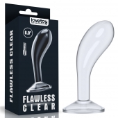 Прозрачный стимулятор простаты Flawless Clear Prostate Plug - 15 см. - Lovetoy - в Батайске купить с доставкой