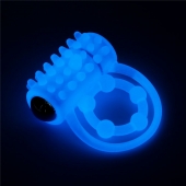 Голубое, светящееся в темноте виброкольцо Lumino Play Vibrating Penis Ring - Lovetoy - в Батайске купить с доставкой