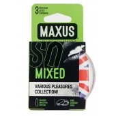 Презервативы в пластиковом кейсе MAXUS AIR Mixed - 3 шт. - Maxus - купить с доставкой в Батайске