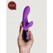 Фиолетовый вибратор-кролик Gaia 2.0 - 20,4 см. - Adrien Lastic