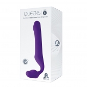 Фиолетовый безремневой страпон Queens L - Adrien Lastic - купить с доставкой в Батайске