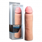 Телесная фаллическая насадка на пенис Magnum Xtender - 23 см. - Blush Novelties - в Батайске купить с доставкой
