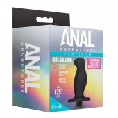 Черный анальный вибромассажёр Silicone Vibrating Prostate Massager 02 - 10,8 см. - Blush Novelties - в Батайске купить с доставкой